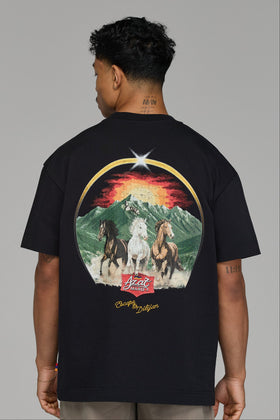 ESCAPE TO DILIJAN BLACK T-SHIRT