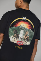 ESCAPE TO DILIJAN BLACK T-SHIRT