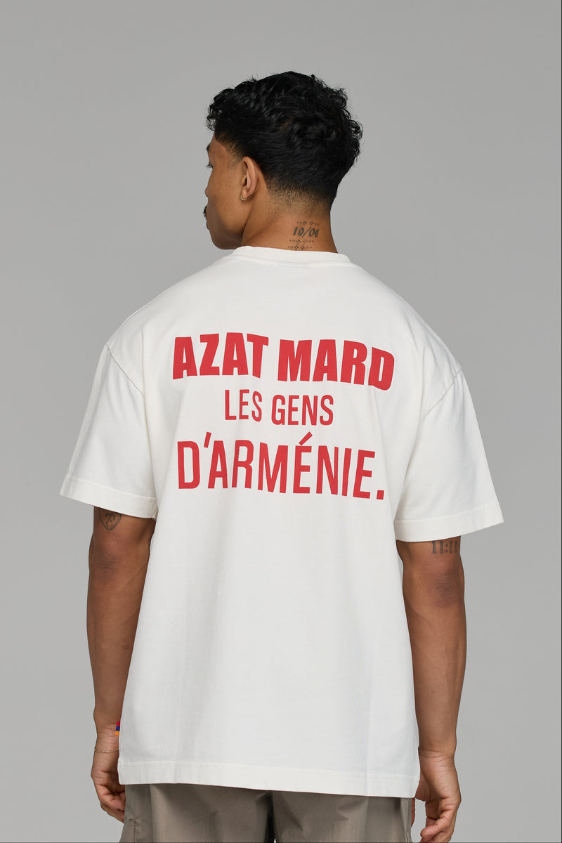 LES GENS VINTAGE WHITE WITH RED T-SHIRT