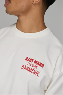 LES GENS VINTAGE WHITE WITH RED T-SHIRT