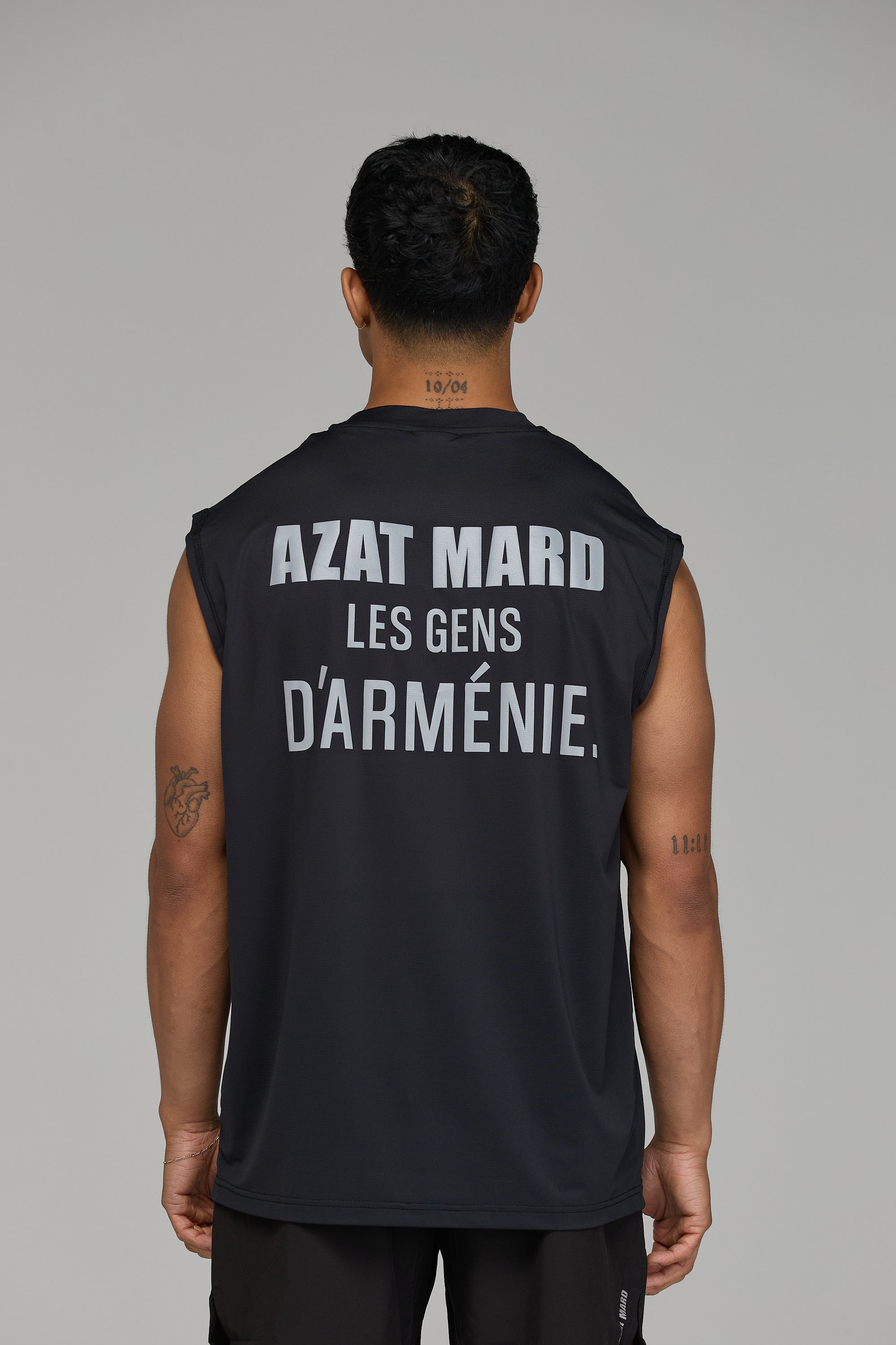LES GENS ACTIVE VEST IN BLACK