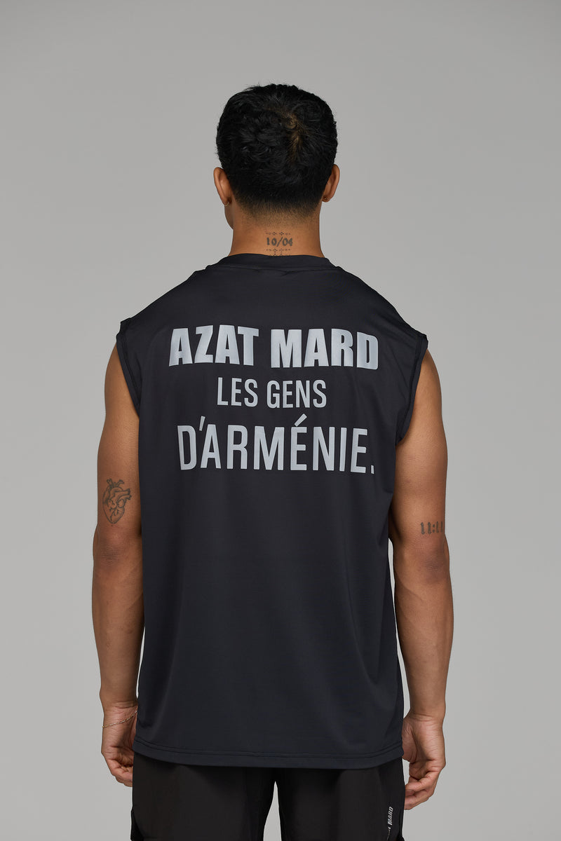 LES GENS ACTIVE VEST IN BLACK