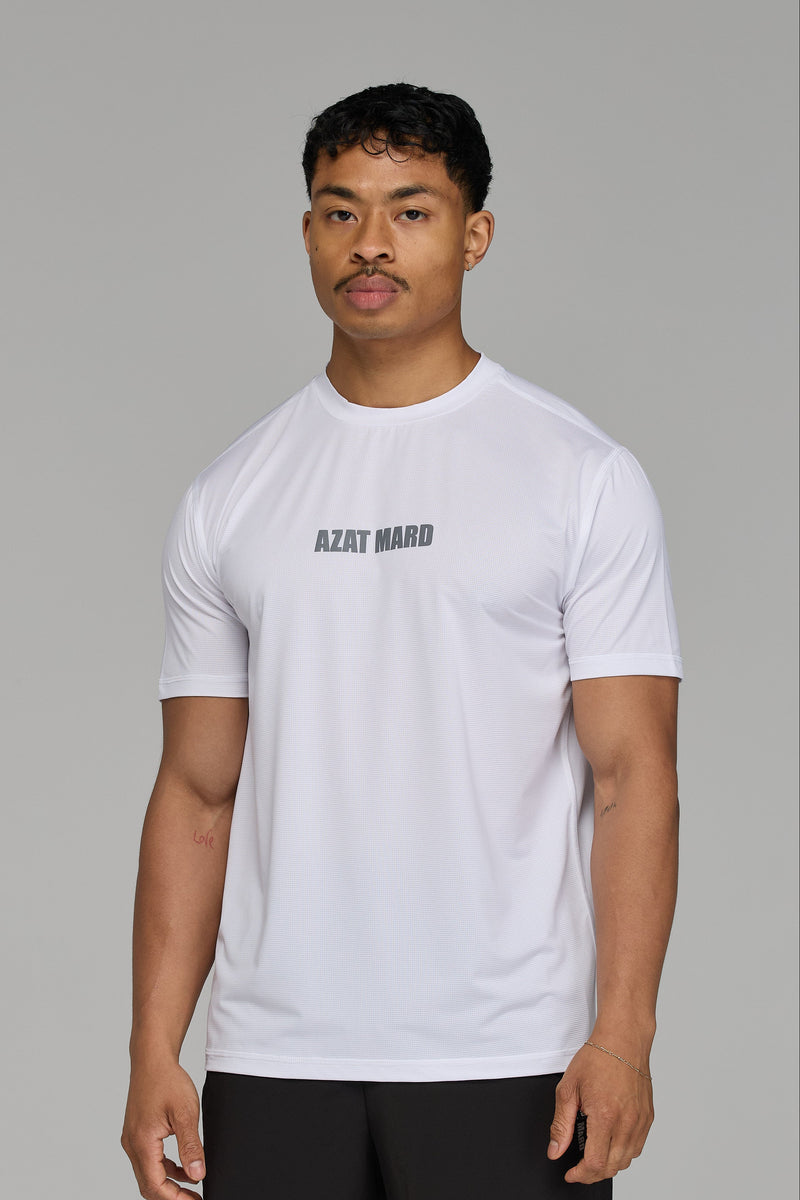 IMPACT LOGO ACTIVE T-SHIRT IN WHITE