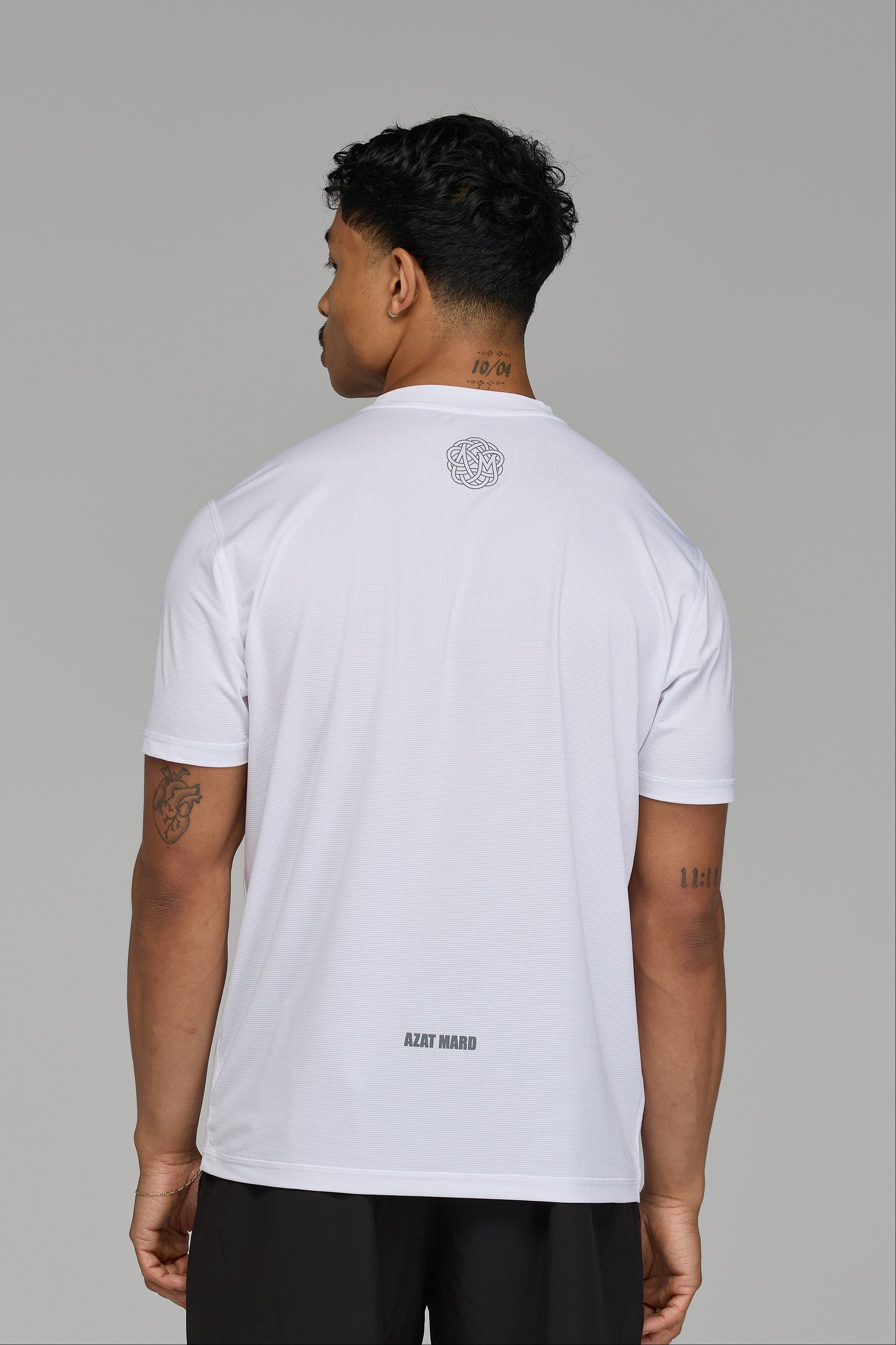 IMPACT LOGO ACTIVE T-SHIRT IN WHITE