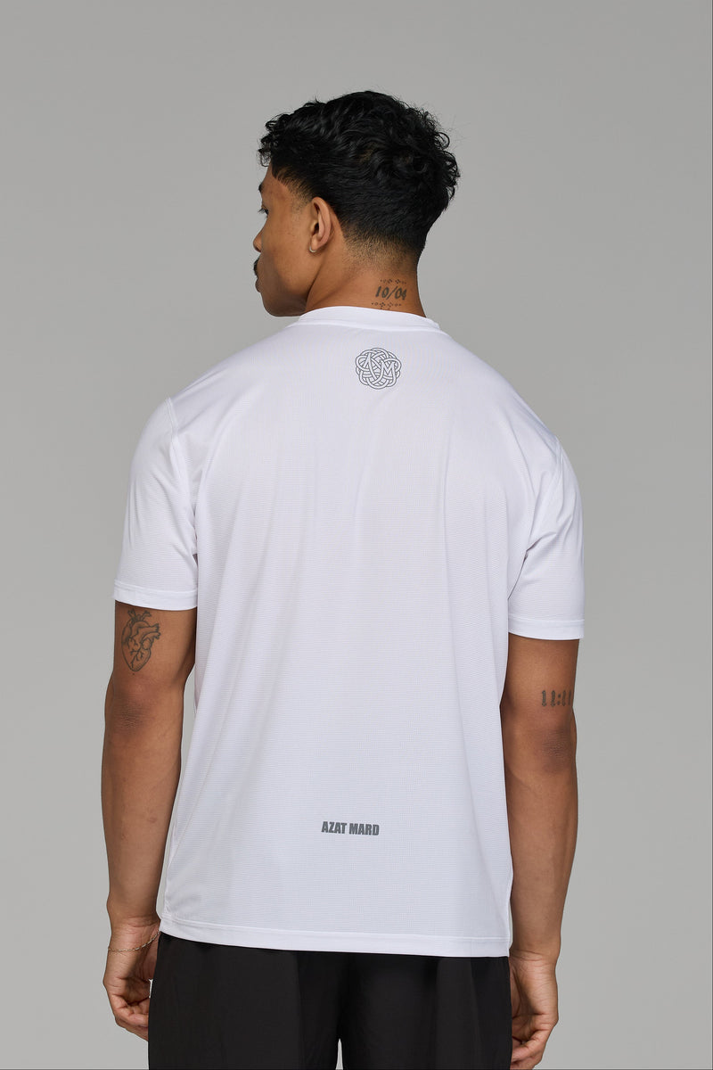 IMPACT LOGO ACTIVE T-SHIRT IN WHITE