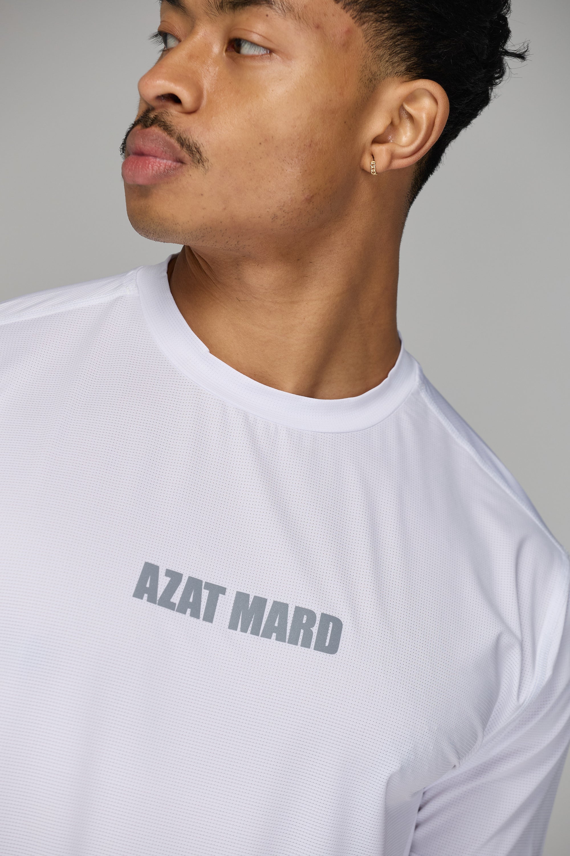 IMPACT LOGO ACTIVE T-SHIRT IN WHITE