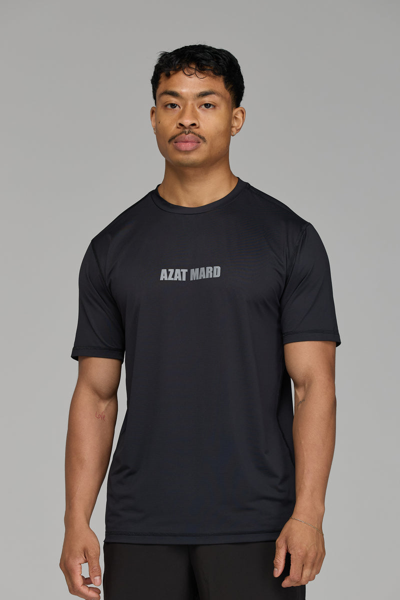 IMPACT LOGO ACTIVE T-SHIRT IN BLACK