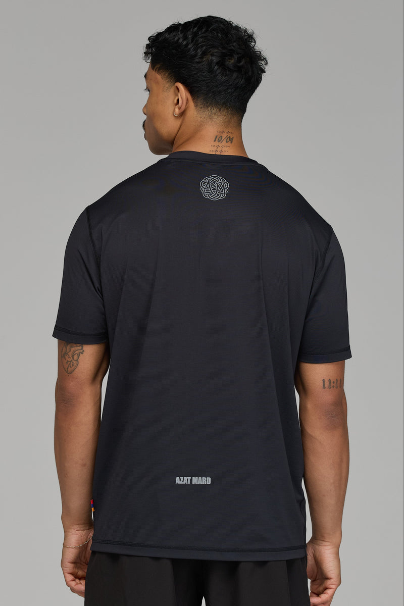IMPACT LOGO ACTIVE T-SHIRT IN BLACK