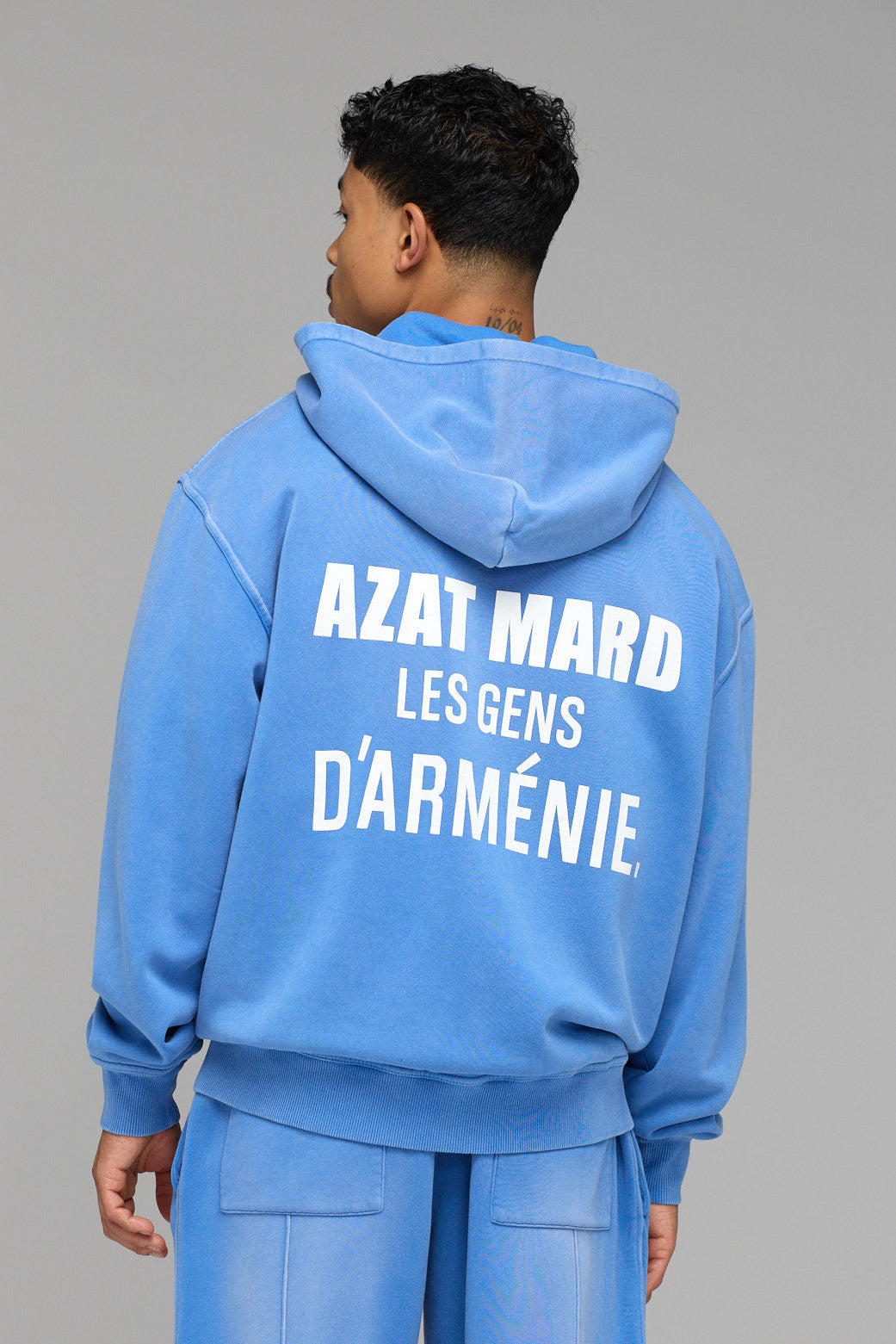 LES GENS MALIBU BLUE ZIPPER HOODIE