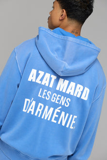 LES GENS MALIBU BLUE ZIPPER HOODIE