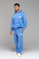LES GENS MALIBU BLUE ZIPPER HOODIE