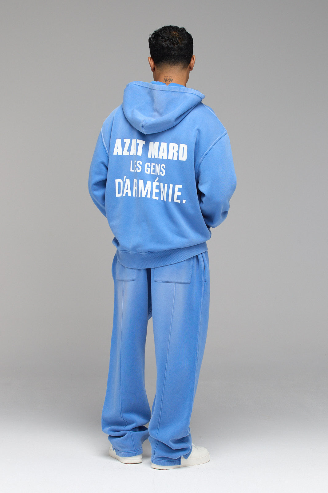 LES GENS MALIBU BLUE ZIPPER HOODIE