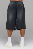 LES GENS JOGGER MIT GERADEM BEIN IN WASCHUNG SCHWARZ MIT GELB
