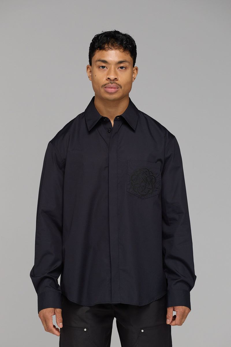 CORE EMBLEM CLASSIC BLACK SHIRT