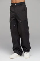 BLACK CARPENTER TROUSERS