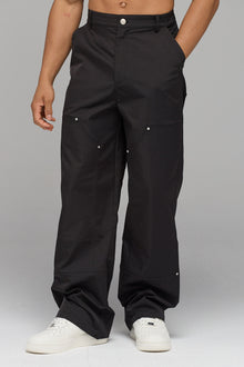 BLACK CARPENTER TROUSERS