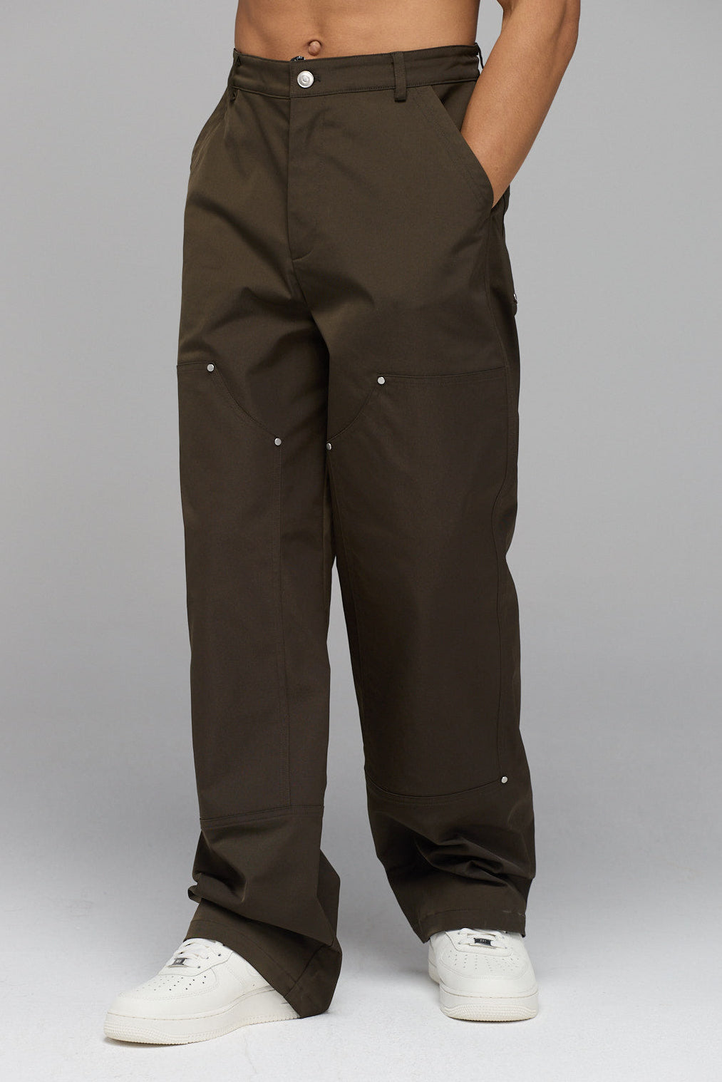 KHAKI CARPENTER TROUSERS