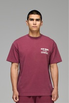 LES GENS WASHED MAROON T-SHIRT