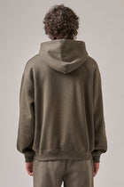 KHAKI/WHITE HOODIE
