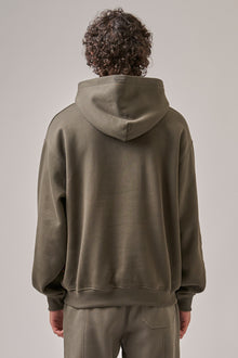 KHAKI/WHITE HOODIE