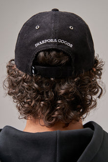 ETERNAL FREEDOM BLACK CORDUROY BASEBALL CAP