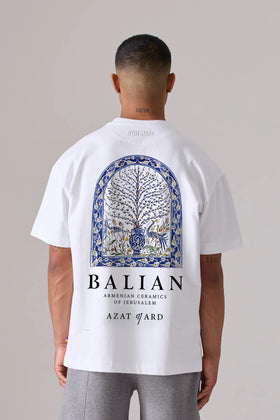 T-SHIRT BLANC EN CÉRAMIQUE ARMÉNIENNE BALIAN
