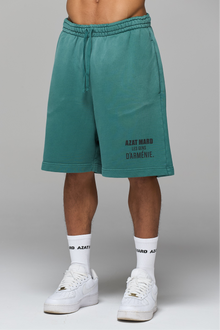 LES GENS WASHED GREEN SHORTS