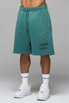 LES GENS WASHED GREEN SHORTS