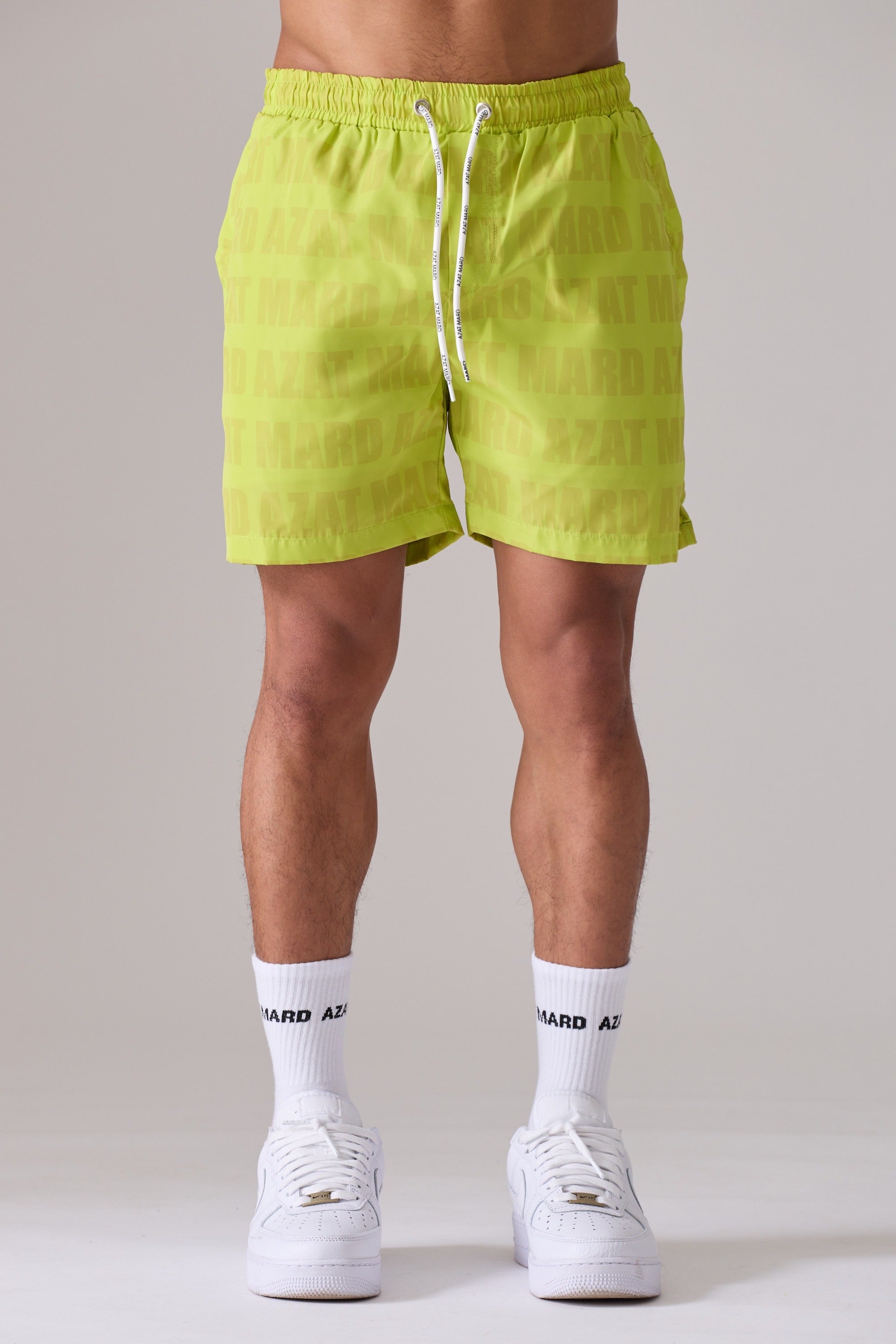 LIME GREEN IMPACT SWIM SHORT