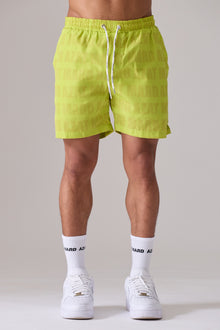 LIME GREEN IMPACT SWIM SHORT