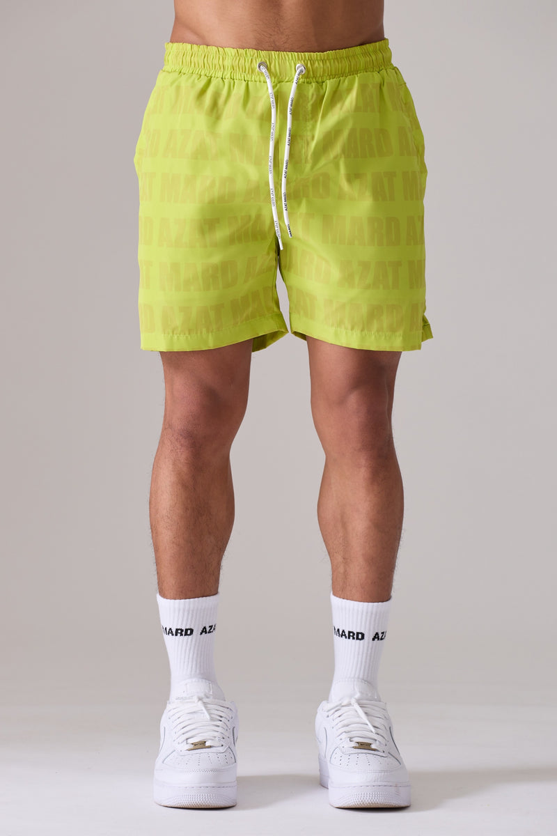 LIME GREEN IMPACT SWIM SHORT