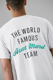 T-SHIRT BLANC DE L'ÉQUIPE AZAT MARD DE RENOMMÉE MONDIALE