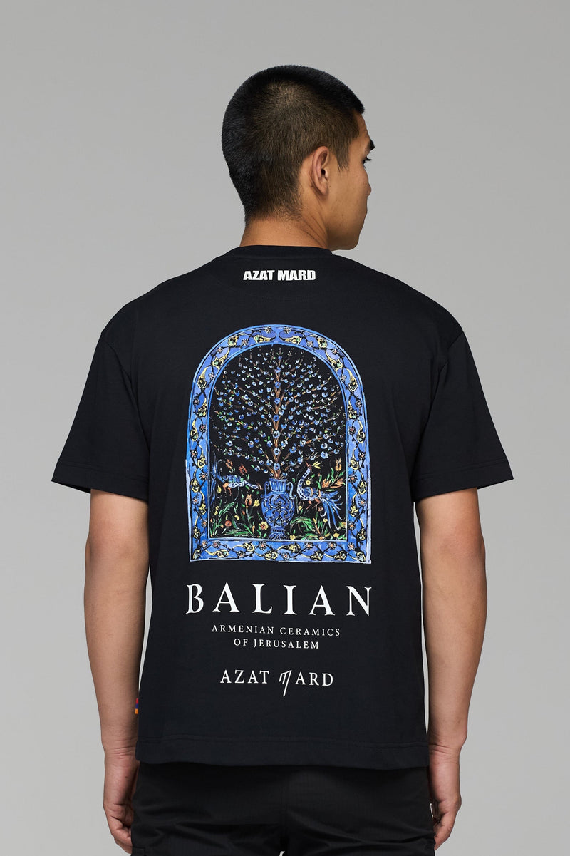 BLACK BALIAN ARMENIAN CERAMICS T-SHIRT