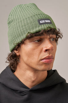KHAKI BEANIE HAT