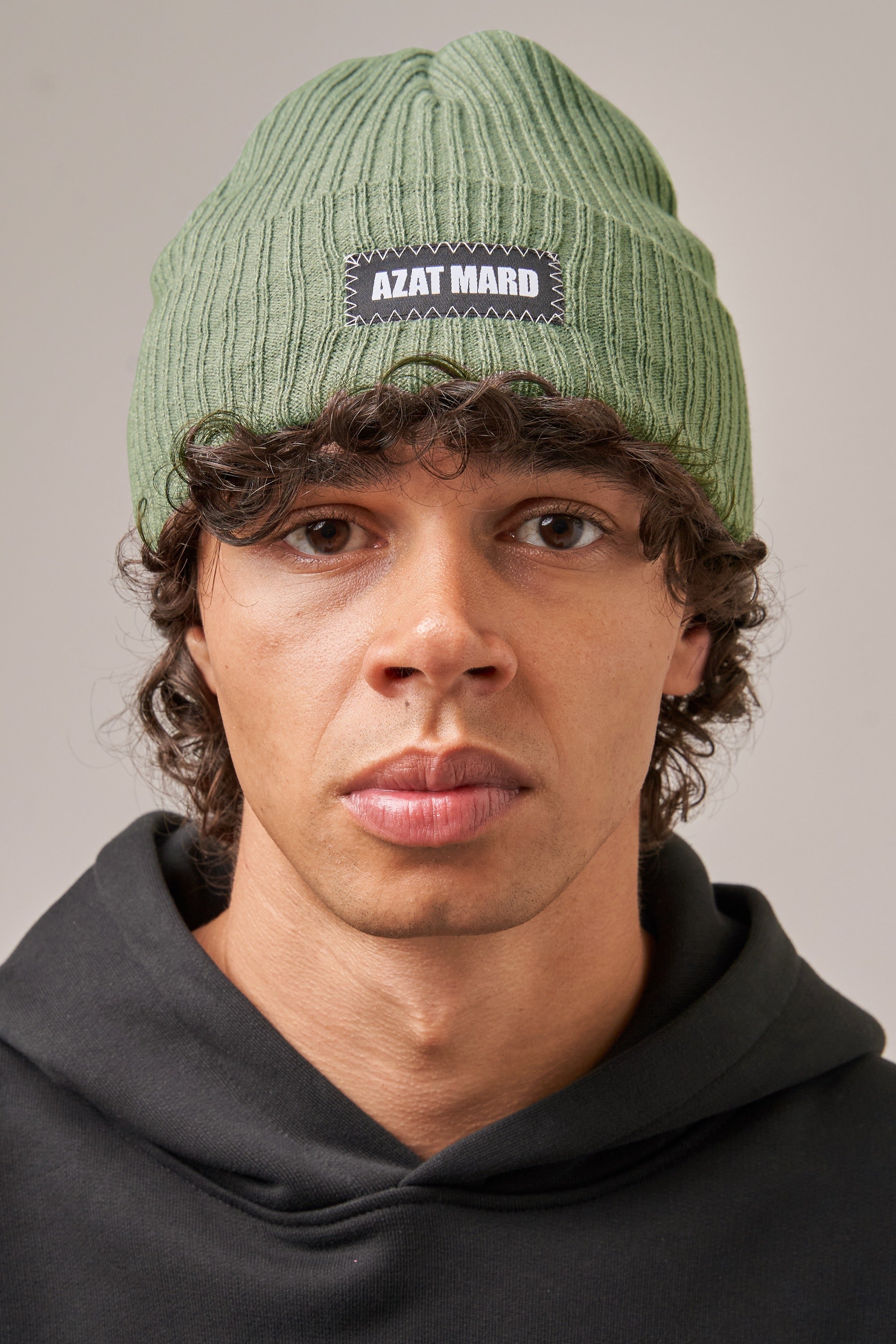 KHAKI BEANIE HAT