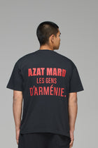LES GENS WASHED BLACK/RED T-SHIRT
