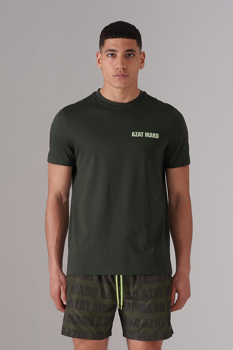 KHAKI MERCERISED T-SHIRT