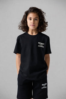 LES GENS BLACK KIDS T-SHIRT