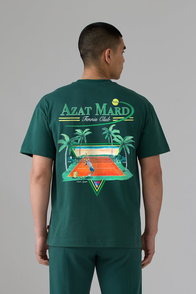 ЗЕЛЁНАЯ ФУТБОЛКА TENNIS CLUB