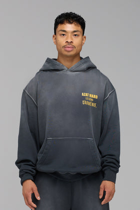 LES GENS WASHED BLACK WITH YELLOW HOODIE