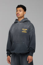 LES GENS WASHED BLACK WITH YELLOW HOODIE