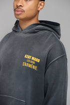 LES GENS WASHED BLACK WITH YELLOW HOODIE