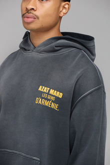 LES GENS WASHED BLACK WITH YELLOW HOODIE