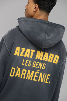 LES GENS WASHED BLACK WITH YELLOW HOODIE