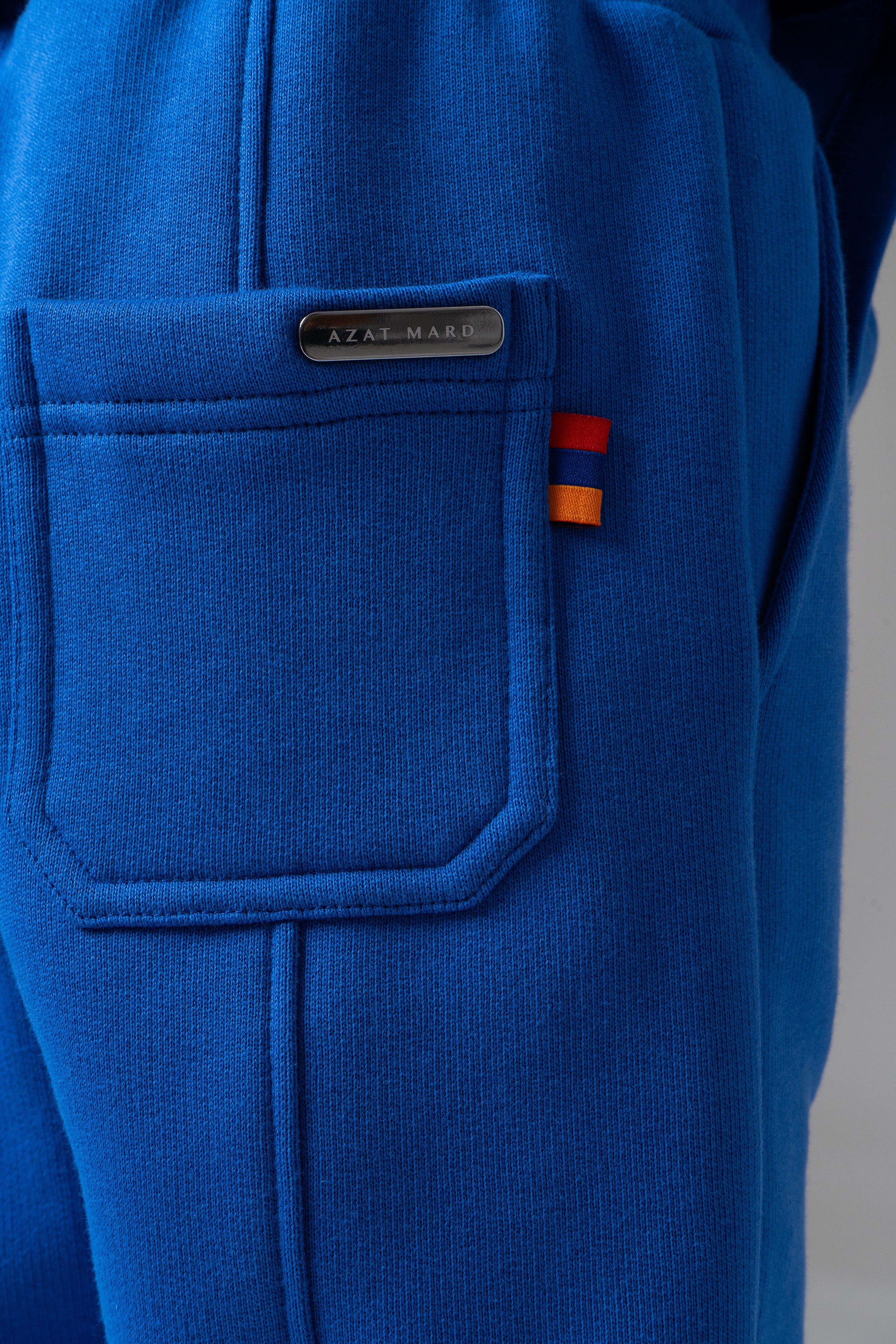 LES GENS COBALT BLUE/WHITE KIDS JOGGERS