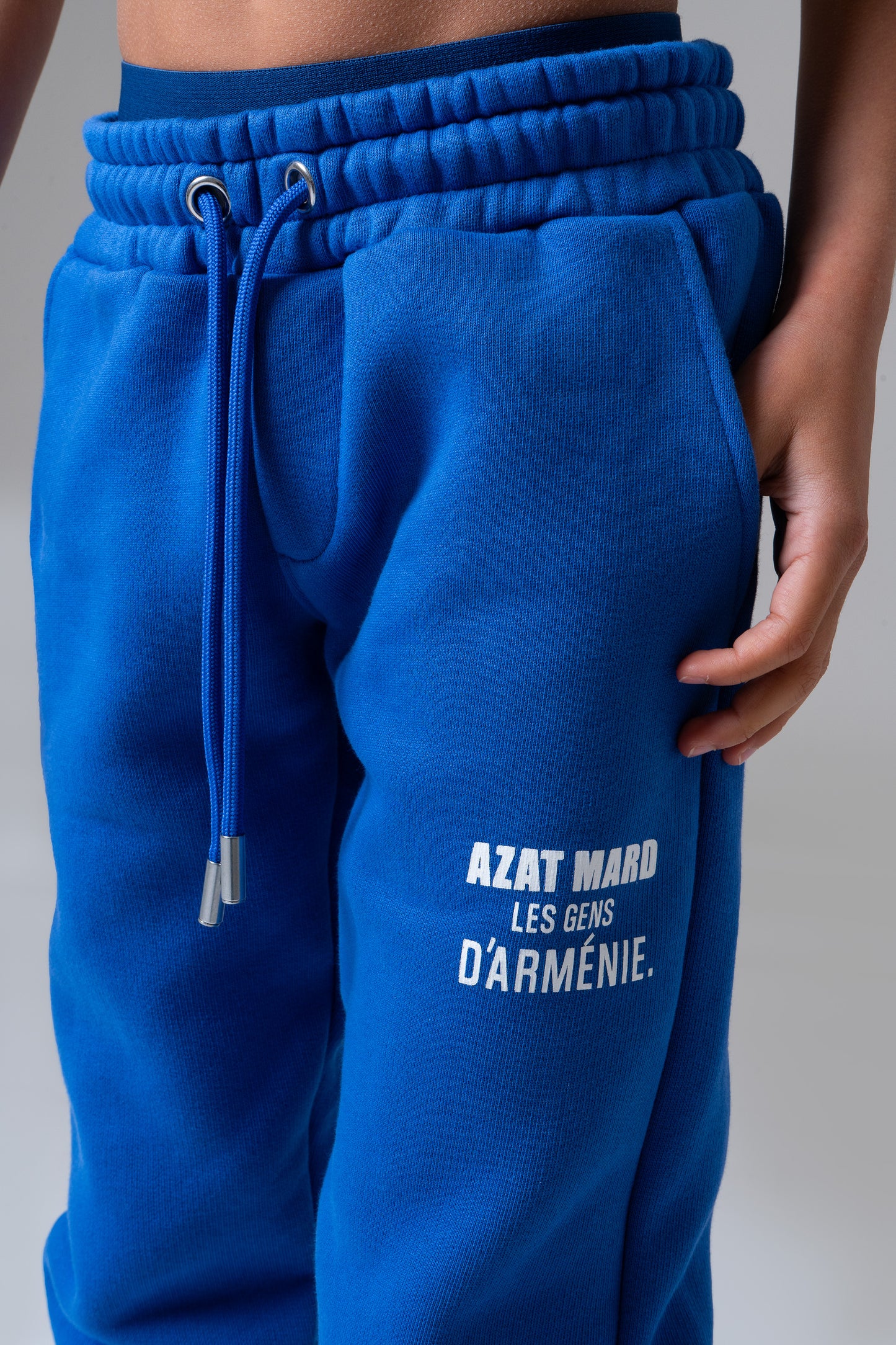 LES GENS COBALT BLUE/WHITE KIDS JOGGERS