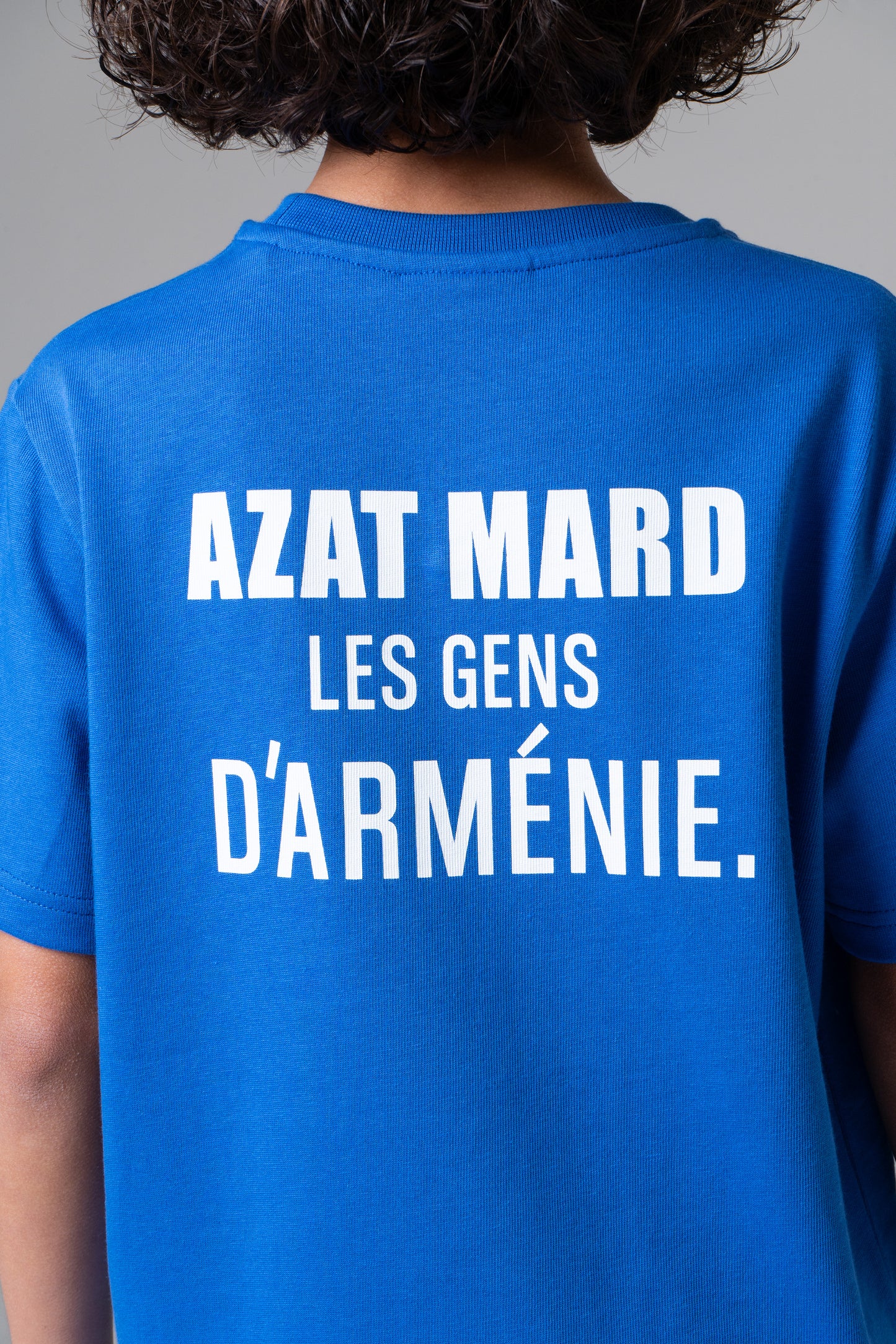 LES GENS COBALT BLUE/WHITE KIDS T-SHIRT