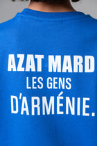 LES GENS COBALT BLUE/WHITE KIDS T-SHIRT