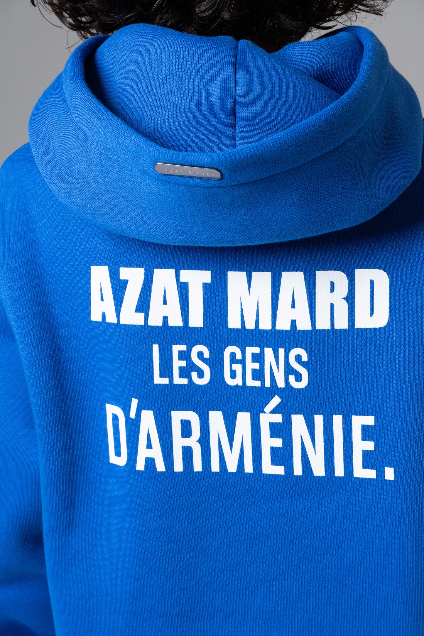 LES GENS COBALT BLUE/WHITE KIDS HOODIE