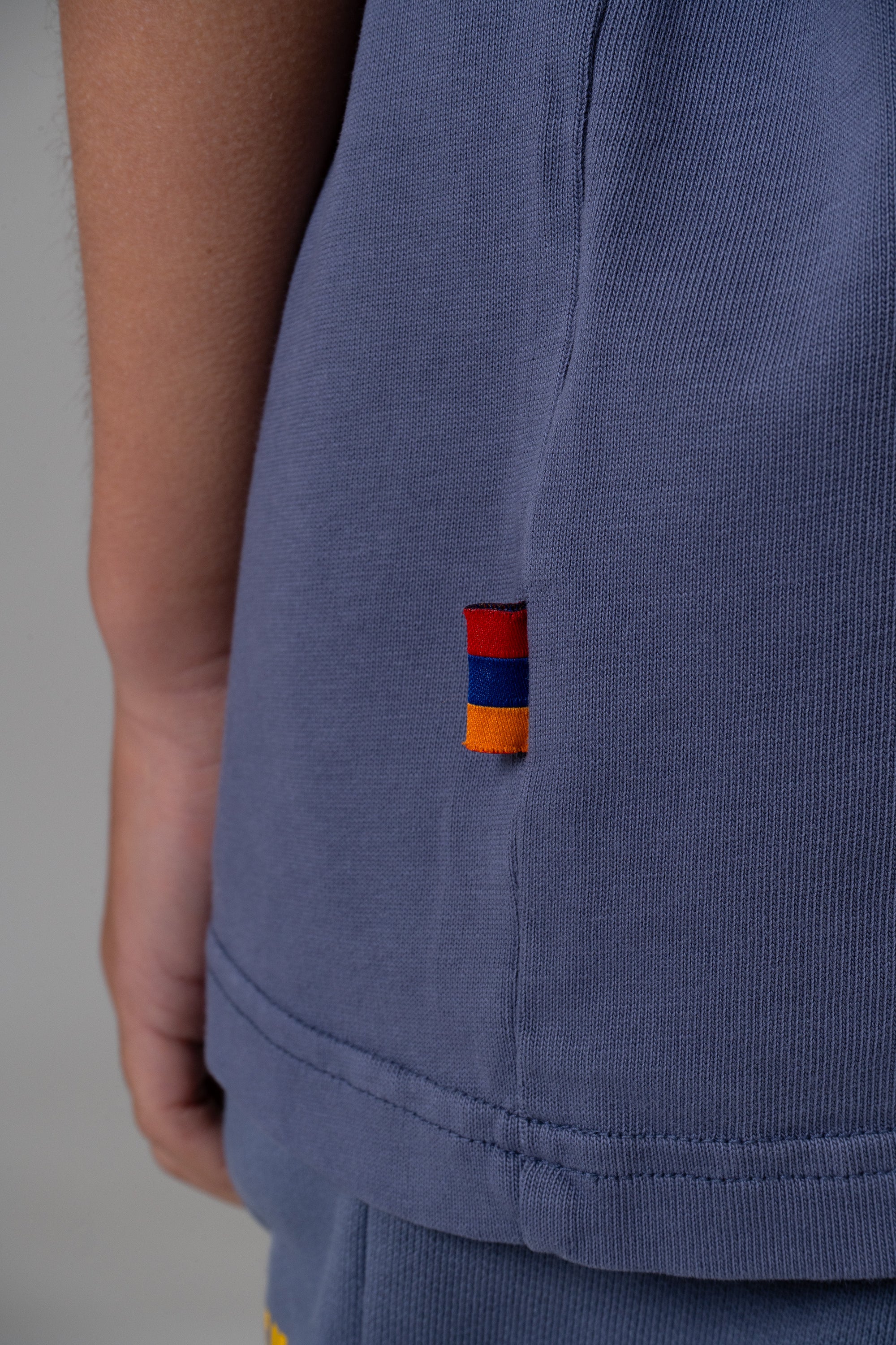 LES GENS WASHED NAVY/YELLOW KIDS T-SHIRT